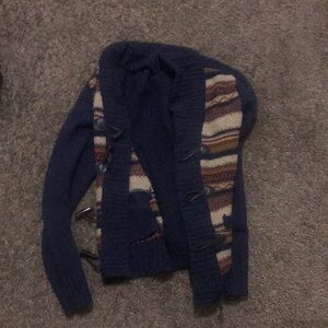 Cozy Blue Patterned Women's Sweater
